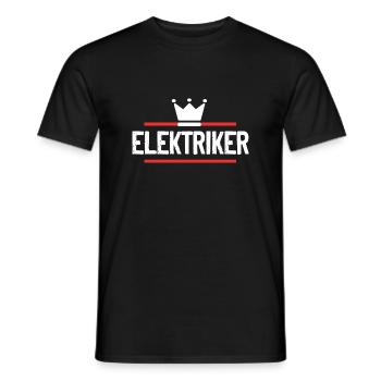 Elektriker Beruf - Männer T-Shirt - Schwarz - Vorne - AI Model Male 178 light (178cm)