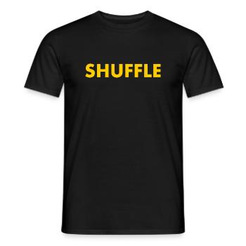 Shuffle - T-shirt homme - noir - Devant - AI Model Male 178 light (178cm)