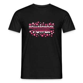 Homeschool Power - Men's T-Shirt - black - Front - AI Model Male 178 light (178cm)