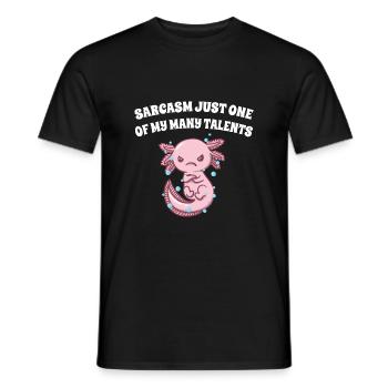 Sarcasm just one of my many talents funny - Men's T-Shirt - black - Front - AI Model Male 178 light (178cm)