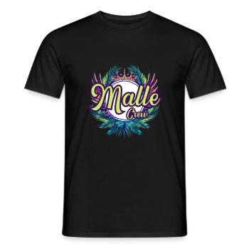 Malle Crew Holidays - Men's T-Shirt - black - Front - AI Model Male 178 light (178cm)