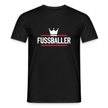 Fussballer Fussball Spieler - Männer T-Shirt - Schwarz - Vorne - AI Model Male 178 light (178cm)