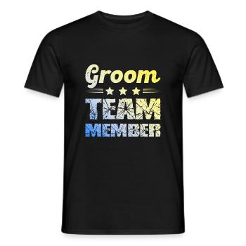 L’équipe du palefrenier - T-shirt homme - noir - Devant - AI Model Male 178 light (178cm)