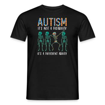 Autisme Conscience Idée de cadeau autiste - T-shirt homme - noir - Devant - AI Model Male 178 light (178cm)