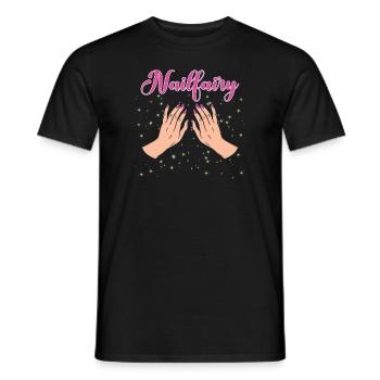 Beautician Nail Technician Nail Salon Gift - Men's T-Shirt - black - Front - AI Model Male 178 light (178cm)