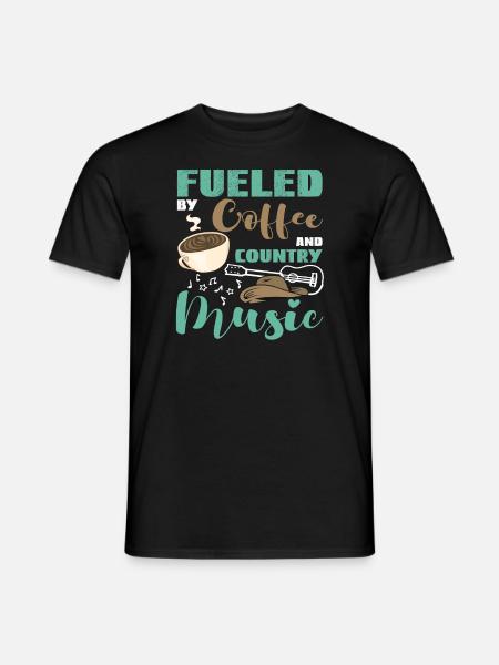 Countrymusic Western USA America Band Gift - Men's T-Shirt - black