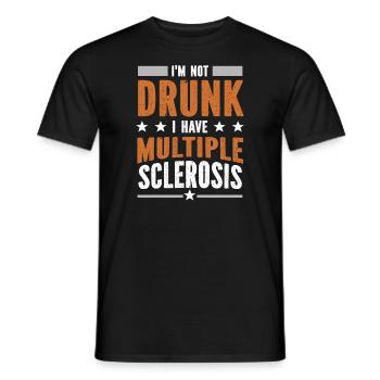Multiple Sclerosis MS Consciousness Loop Gift - Men's T-Shirt - black - Front - AI Model Male 178 light (178cm)