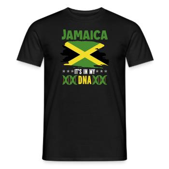 Jamaïque Rasta Rastafari Reggae Jamaïcain - T-shirt homme - noir - Devant - AI Model Male 178 light (178cm)