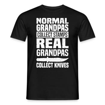 Knife Lover Gifts | Knife Knife Collector - Men's T-Shirt - black - Front - AI Model Male 178 light (178cm)