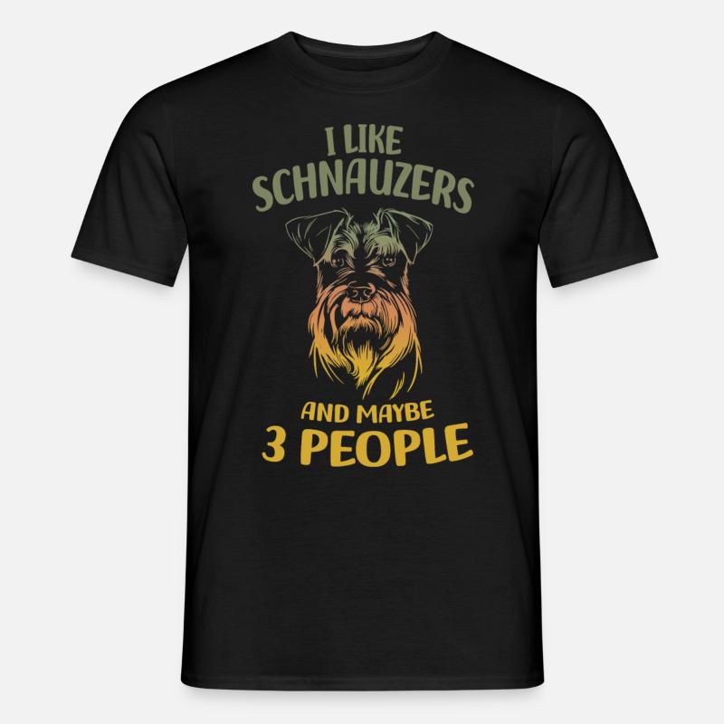 Schnauzer - Männer T-Shirt - Schwarz