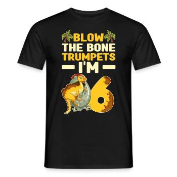 Dinosaurier Kindergeburtstag - Männer T-Shirt - Schwarz - Vorne - AI Model Male 178 light (178cm)