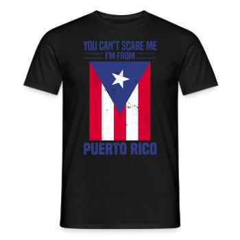 Puerto Rico Flagge | Puerto Ricaner Geschenkideen - Männer T-Shirt - Schwarz - Vorne - AI Model Male 178 light (178cm)