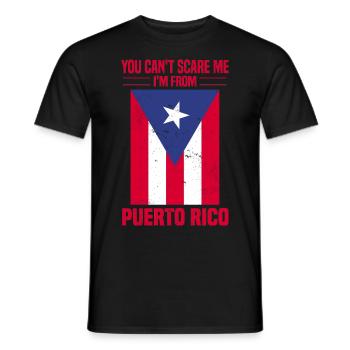 Puerto Rico Flagge | Puerto Ricaner Geschenkideen - Männer T-Shirt - Schwarz - Vorne - AI Model Male 178 light (178cm)