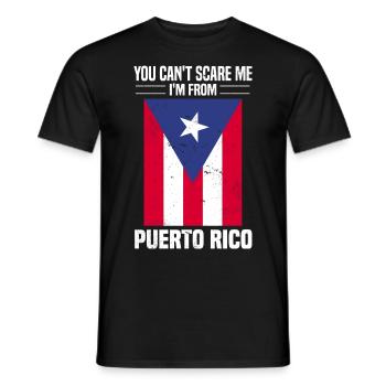 Puerto Rico Flagge | Puerto Ricaner Geschenkideen - Männer T-Shirt - Schwarz - Vorne - AI Model Male 178 light (178cm)
