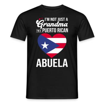 Puerto Rico | Puerto Ricaner Flagge Geschenkideen - Männer T-Shirt - Schwarz - Vorne - AI Model Male 178 light (178cm)