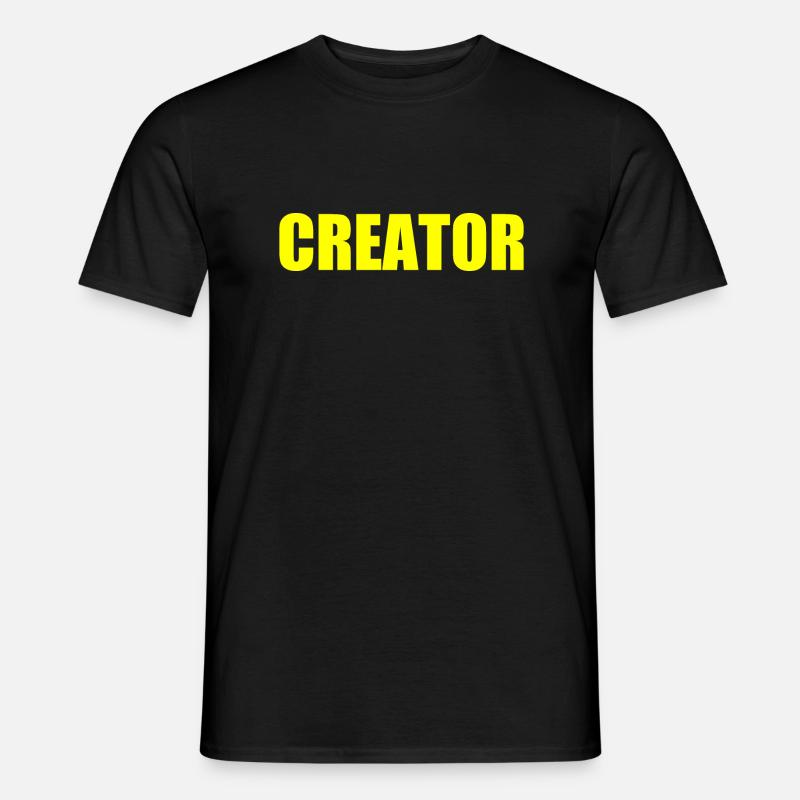 Creator - Männer T-Shirt - Schwarz