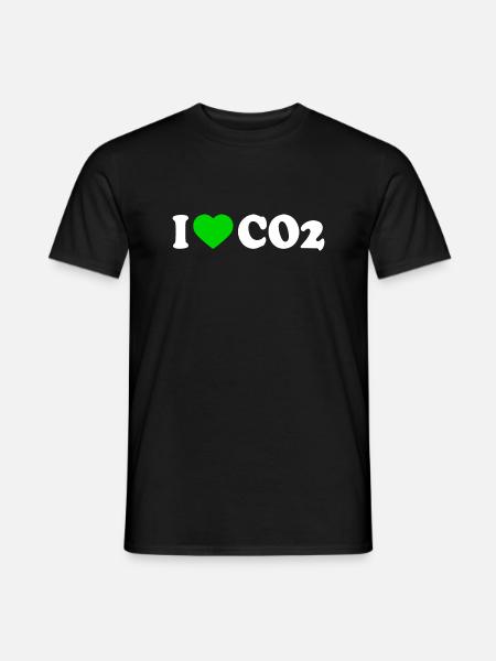 I love co2 - Männer T-Shirt - Schwarz