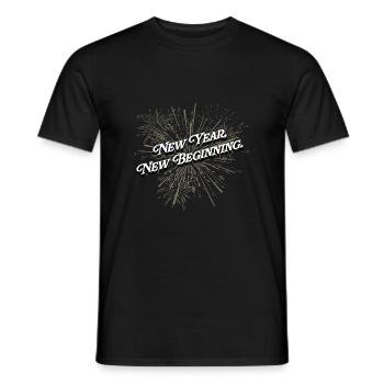 Citations du Nouvel An - T-shirt homme - noir - Devant - AI Model Male 178 light (178cm)
