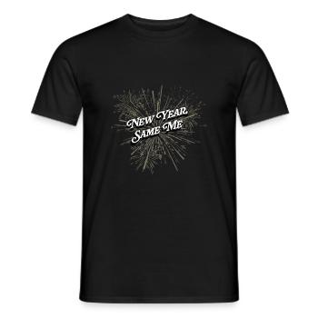 New Year equals I love positivity self-confidence - Men's T-Shirt - black - Front - AI Model Male 178 light (178cm)