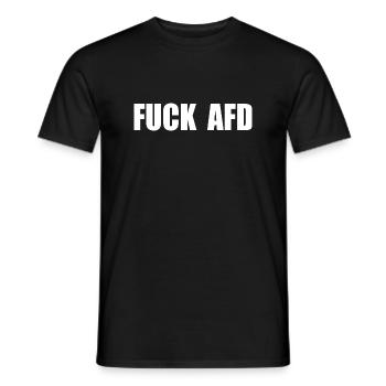 Fuck afd - Men's T-Shirt - black - Front - AI Model Male 178 light (178cm)