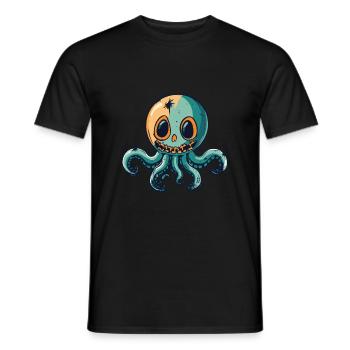 Oktopus Halloween Zombie - Männer T-Shirt - Schwarz - Vorne - AI Model Male 178 light (178cm)