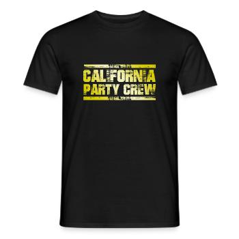 Équipage de fête en Californie - T-shirt homme - noir - Devant - AI Model Male 178 light (178cm)