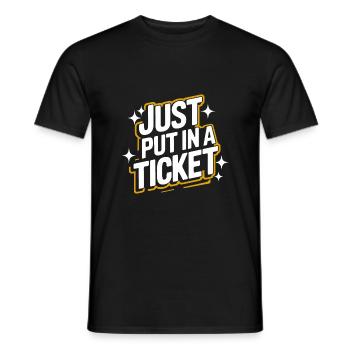 Technischer Support Computerfreak Nerd - Männer T-Shirt - Schwarz - Vorne - AI Model Male 178 light (178cm)
