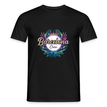 Barcelona Crew Holidays - Men's T-Shirt - black - Front - AI Model Male 178 light (178cm)