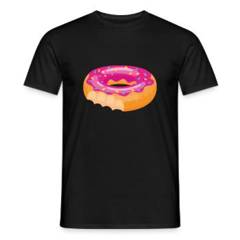 Donuts - T-shirt homme - noir - Devant - AI Model Male 178 light (178cm)