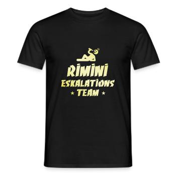 Rimini Escalation - Men's T-Shirt - black - Front - AI Model Male 178 light (178cm)