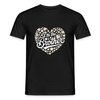 Frère Grand Frère Frère Famille - T-shirt homme - noir - Devant - AI Model Male 178 light (178cm)