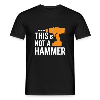 Lustiger Heimwerker Handwerker Reparaturmann - Männer T-Shirt - Schwarz - Vorne - AI Model Male 178 light (178cm)