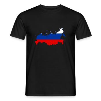 Russia Russia Putin - Men's T-Shirt - black - Front - AI Model Male 178 light (178cm)
