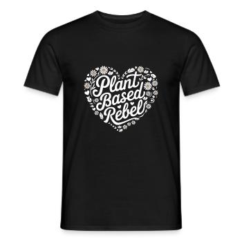 Végétarien Végétalien Végétarien Végétarien - T-shirt homme - noir - Devant - AI Model Male 178 light (178cm)