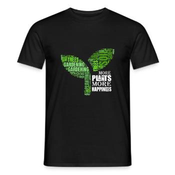 Cheerful open inspirational quote - Men's T-Shirt - black - Front - AI Model Male 178 light (178cm)