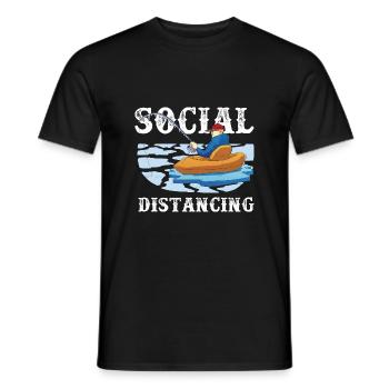 Drôle de citation super poisson mouche vintage - T-shirt homme - noir - Devant - AI Model Male 178 light (178cm)