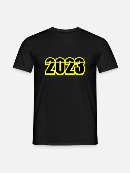 2023 Linie - Männer T-Shirt - Schwarz
