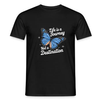 Schmetterling Monarchfalter Bunt Schmetterlinge - Männer T-Shirt - Schwarz - Vorne - AI Model Male 178 light (178cm)