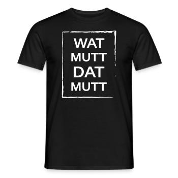Wat mutt dat mutt - Männer T-Shirt - Schwarz - Vorne - AI Model Male 178 light (178cm)