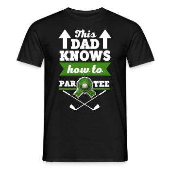Golf T Shirt Design - Männer T-Shirt - Schwarz - Vorne - AI Model Male 178 light (178cm)