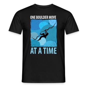 Vintage Bouldern Boulderer Klettern Kletterer - Männer T-Shirt - Schwarz - Vorne - AI Model Male 178 light (178cm)