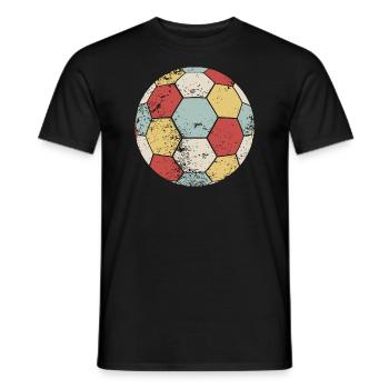 Handball Rétro Ballon de Handball Cadeau Vintage - T-shirt homme - noir - Devant - AI Model Male 178 light (178cm)