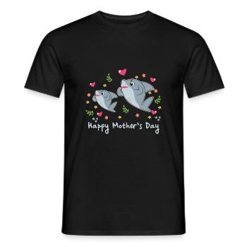 happy Mothersday - Männer T-Shirt - Schwarz - Vorne - AI Model Male 178 light (178cm)