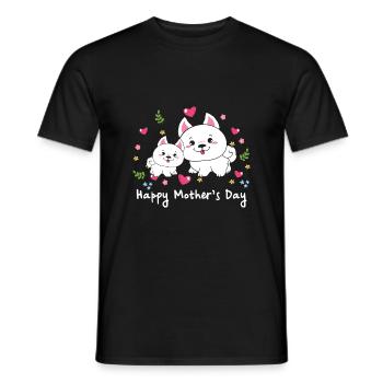 happy Mothersday - Männer T-Shirt - Schwarz - Vorne - AI Model Male 178 light (178cm)