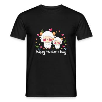 happy Mothersday - Männer T-Shirt - Schwarz - Vorne - AI Model Male 178 light (178cm)