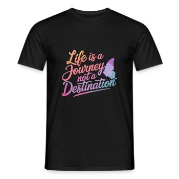 Schmetterling Monarchfalter Bunt Schmetterlinge - Männer T-Shirt - Schwarz - Vorne - AI Model Male 178 light (178cm)