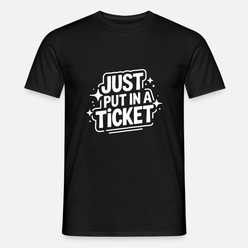 Technischer Support Computerfreak Nerd - Männer T-Shirt - Schwarz
