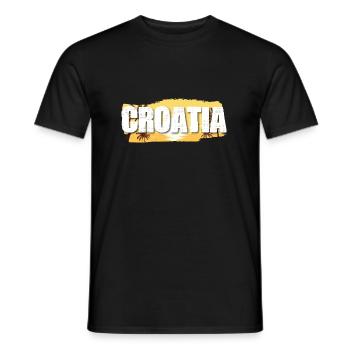 Croatia - Männer T-Shirt - Schwarz - Vorne - AI Model Male 178 light (178cm)