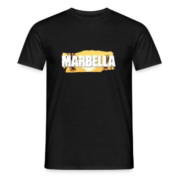 Marbella - Men's T-Shirt - black - Front - AI Model Male 178 light (178cm)
