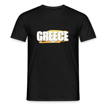 Greece - Männer T-Shirt - Schwarz - Vorne - AI Model Male 178 light (178cm)